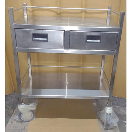 Ss Medicine Trolley - Color: Silver