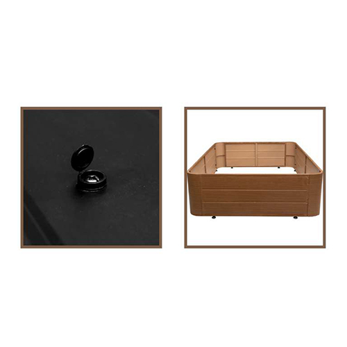 7201 Wood Metal Bed