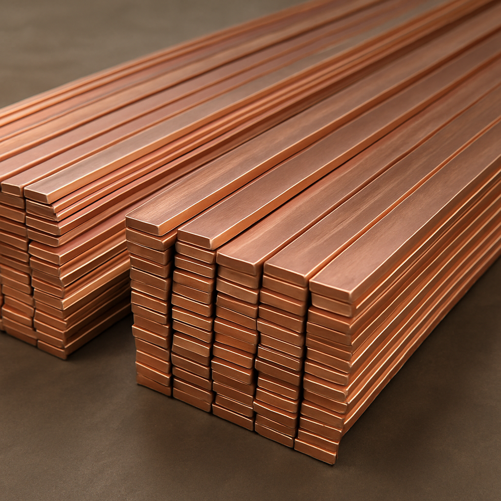 Industrial Copper Flat Bar 25x3 Mm - Color: Different Available