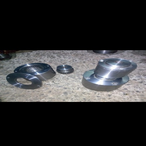 Brake Drum With Geared Coupling - Color: Silver