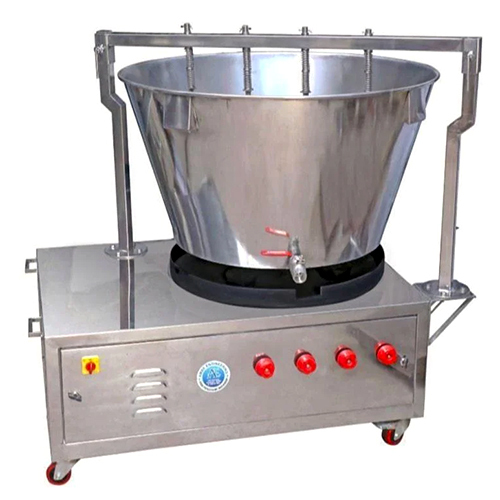 300 Ltr 304 Ss Khoya Making Machine - Color: Silver