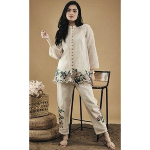 Chinese collar kurta set