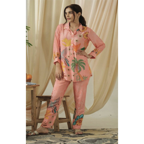 Collar Coordset - Color: Pink