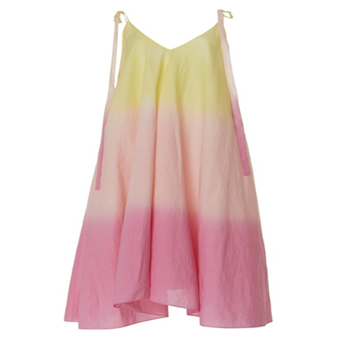 Long Flowly Tie Up Dress - Color: Multi Color