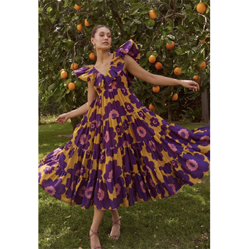 Long Maxi Dress - Color: Purple