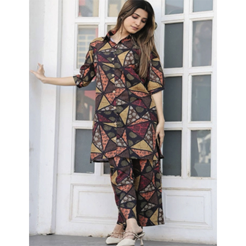 Printed Coord Set - Color: Multi Color