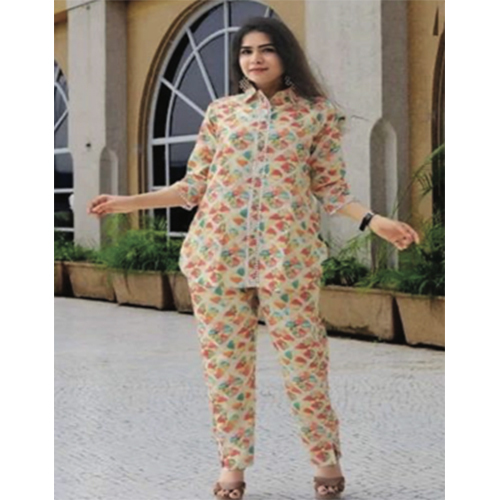 Staight Fit Coord Set - Color: Multi Color