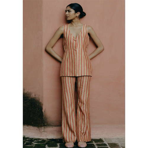 V neck top with pants