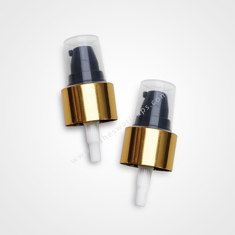 Metalized 19mm Cream and Lotion Pump Gold or Silver
