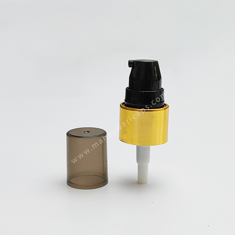 Metalized 19mm Cream and Lotion Pump Gold or Silver