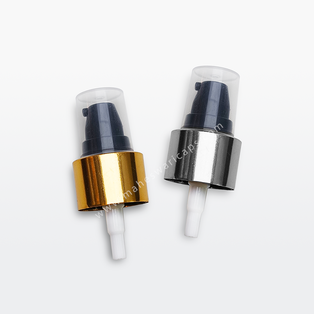 Metalized 19mm Cream and Lotion Pump Gold or Silver