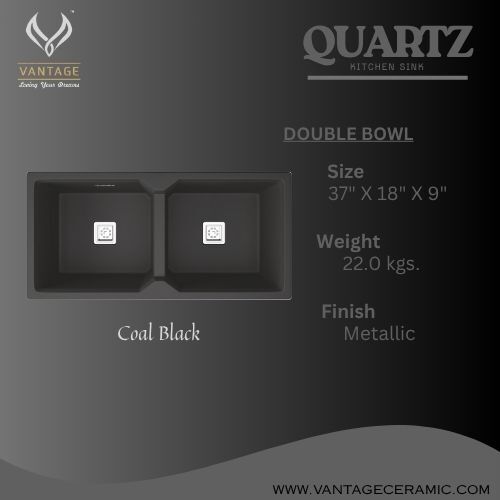 Double Bowl Quartz Sink Manufacturer