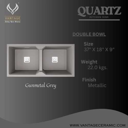 Double Bowl Quartz Sink Manufacturer