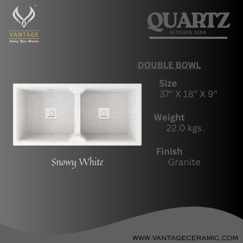 Vantage Ceramic Quartz Sink