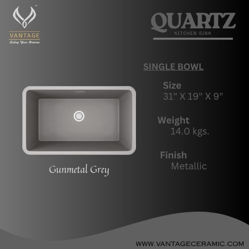 Vantage Ceramic Quartz Sink