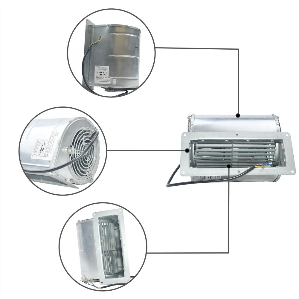 EBM PAPST D2E133-DM47-84 Inverter Cooling Fan 230V 190/195W High Pressure Aluminum Blades Electric Blower