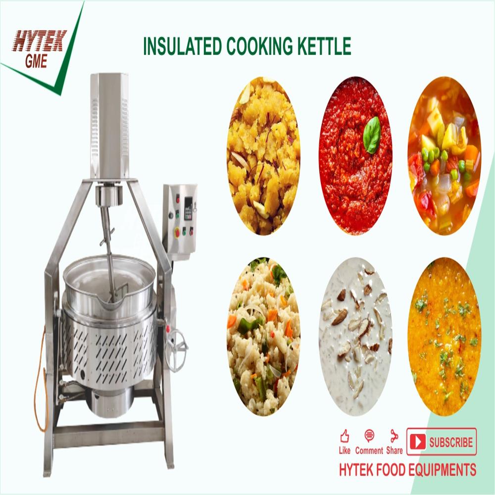 Energy Saving Cooking Kettle With Mixer 300 L - Application: Industrial