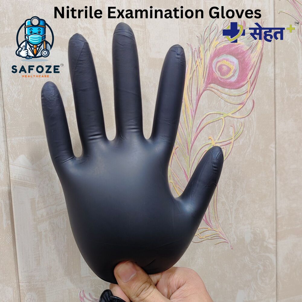 Nitrile Examination Gloves - Color: Blue