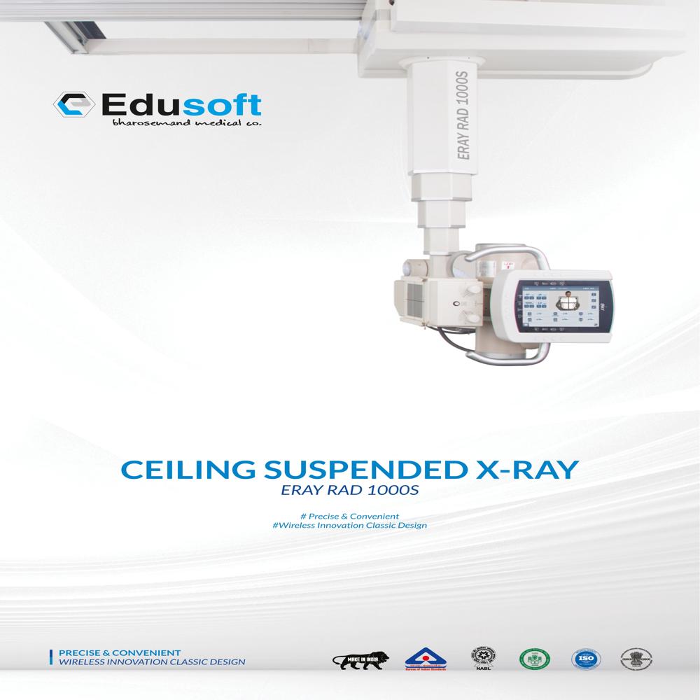 Edusoft Eray Rad 1000s Ceiling Suspended X-ray Machine - Color Code: White Or An Off-white/light Grey