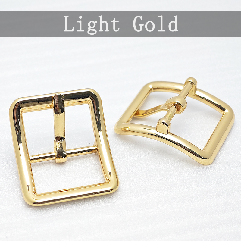 Top Quality 21/22mm Inner Width Zinc Alloy Adjustable Buckle Shiny Silver Gold Metal Pin Buckles for Handbag Webbing Straps