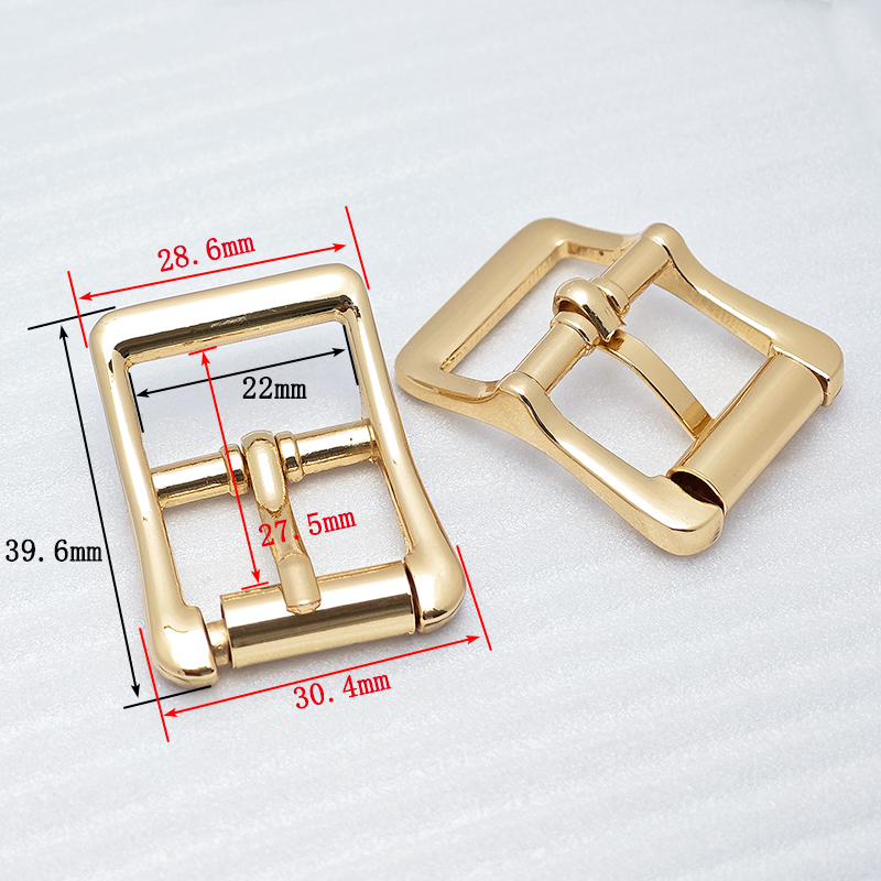 Top Quality 21/22mm Inner Width Zinc Alloy Adjustable Buckle Shiny Silver Gold Metal Pin Buckles for Handbag Webbing Straps