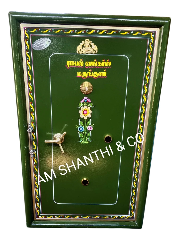 61 Inch Single Door Jewellery Locker For Bank - Color: Green