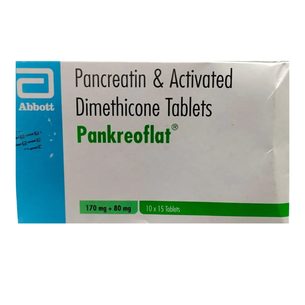 Pankreoflat Tablets - Digestive Enzyme And Antiflatulent Medicine