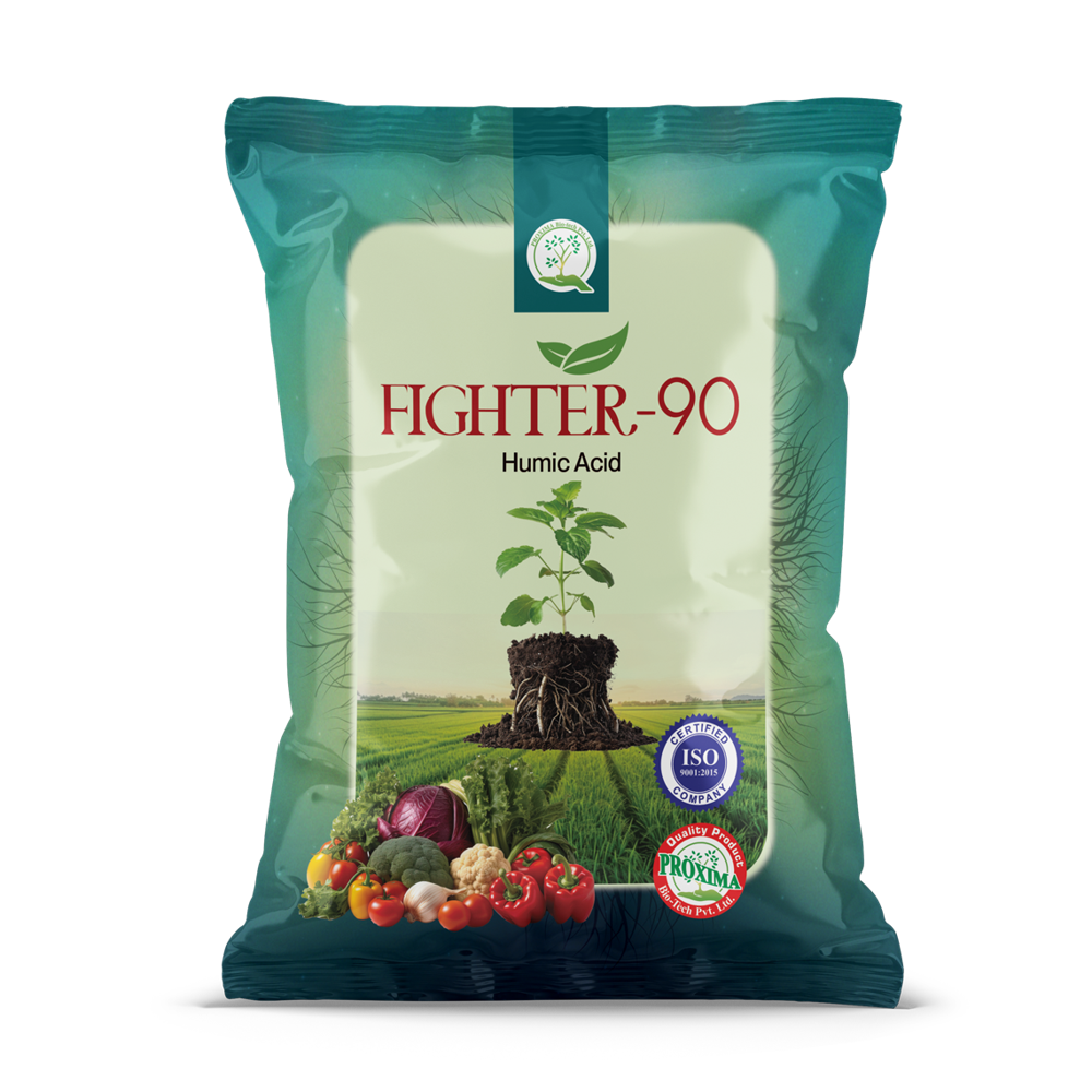 Fighter-90 - Agriculture Grade Humic & Fulvic Acid Powder | 98% Purity, 100% Solubility, Enhances Water Holding Capacity And Root Growth