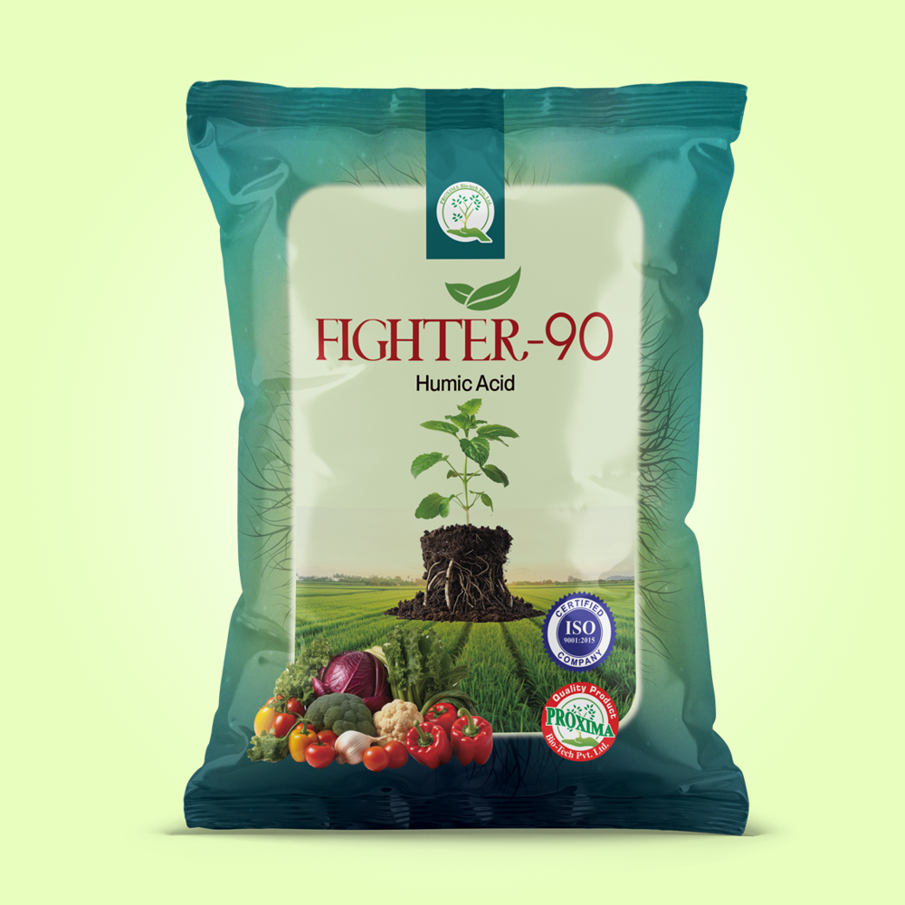 Fighter-90 - Agriculture Grade Humic & Fulvic Acid Powder | 98% Purity, 100% Solubility, Enhances Water Holding Capacity And Root Growth
