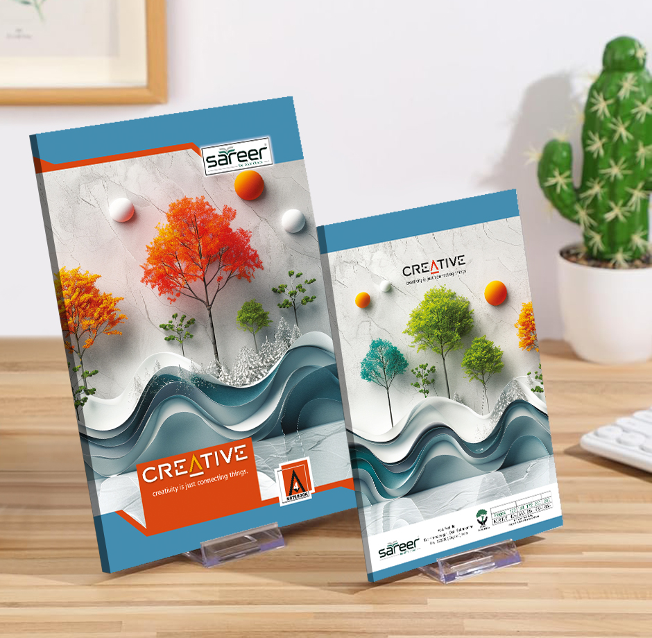 144 Pages Long Exercise Book - Binding: Stapler Binding