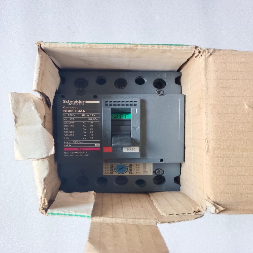 Schneider Compact Ns80 H-ma 80 A Mccb Circuit Breaker - Frequency: 50/60 Hertz (Hz)