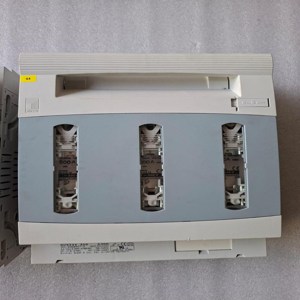 Used Rittal Gmbh Sv9344.310 Nh Fuse Switch Disconnectors 630a - Frequency: 50/60 Hertz (Hz)