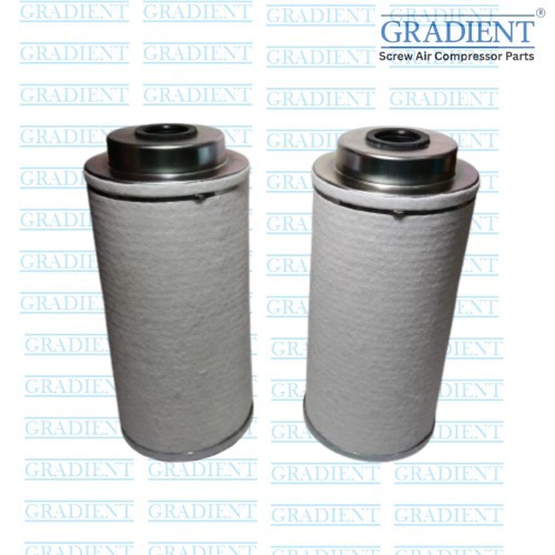 Atlas Copco Oil Separator - Color: Silver And White