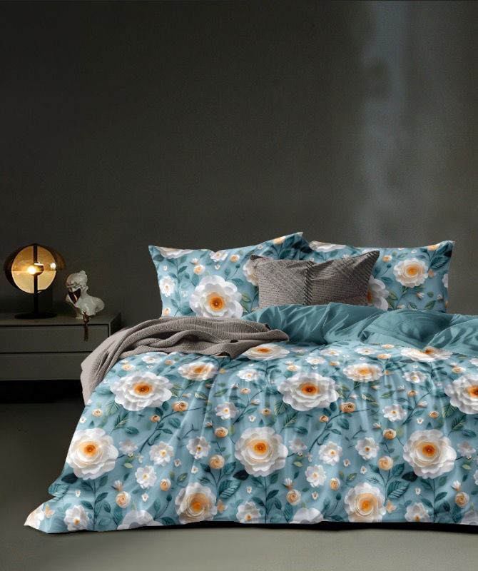 King Size 7D Bedsheets - Color: Multicolor