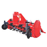 Tractor Operated Rotavator - Color: Red