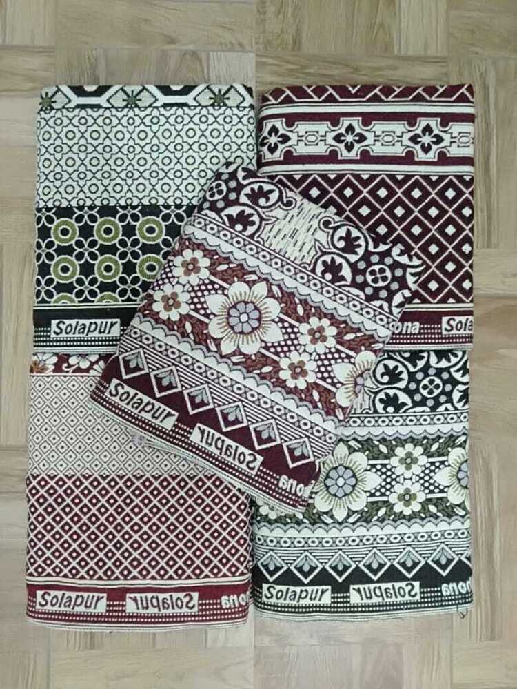 Bichona 60X90 Solapur Chaddar - Color: Multicolor