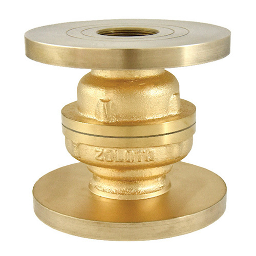 1046 Bronze Vertical Lift Check Valve-Flanged - Color: Golden