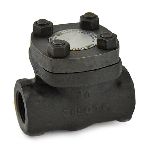 1076 Forged Steel Horizontal Lift Check Valve Class-800-Standard Bore - Color: Black