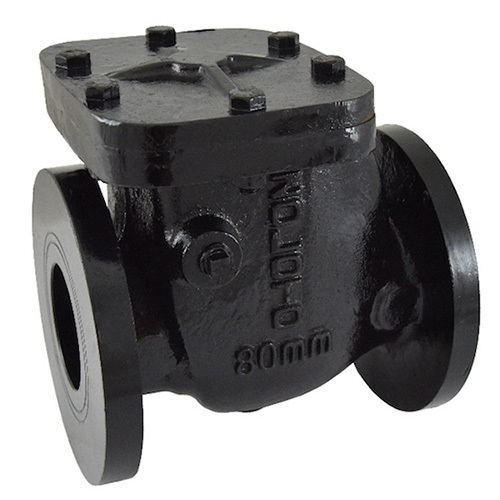 1083A Cast Iron Non Return Valve Pn 1.6-Flanged - Color: Black