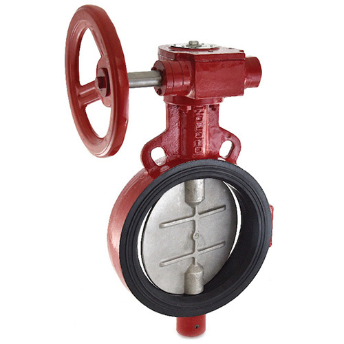 1078J Butterfly Valve Wafer Type PN 2.5 With SS 304 Disc-Gear Operated