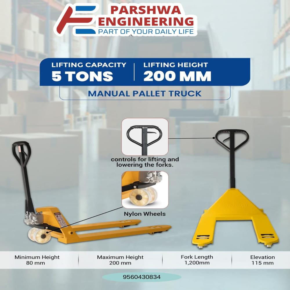 2000kg Mild Steel Hydraulic Hand Pallet Trucks