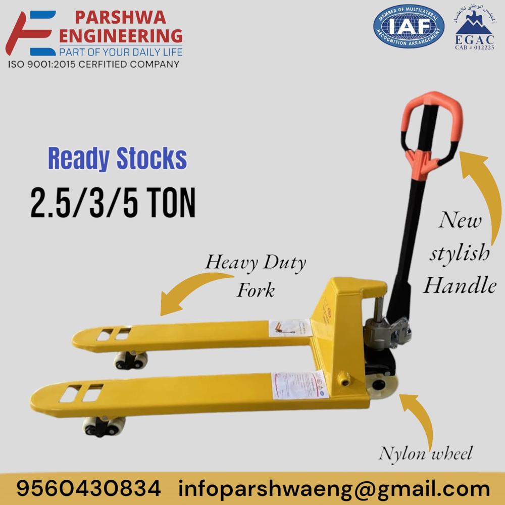 2000kg Mild Steel Hydraulic Hand Pallet Trucks