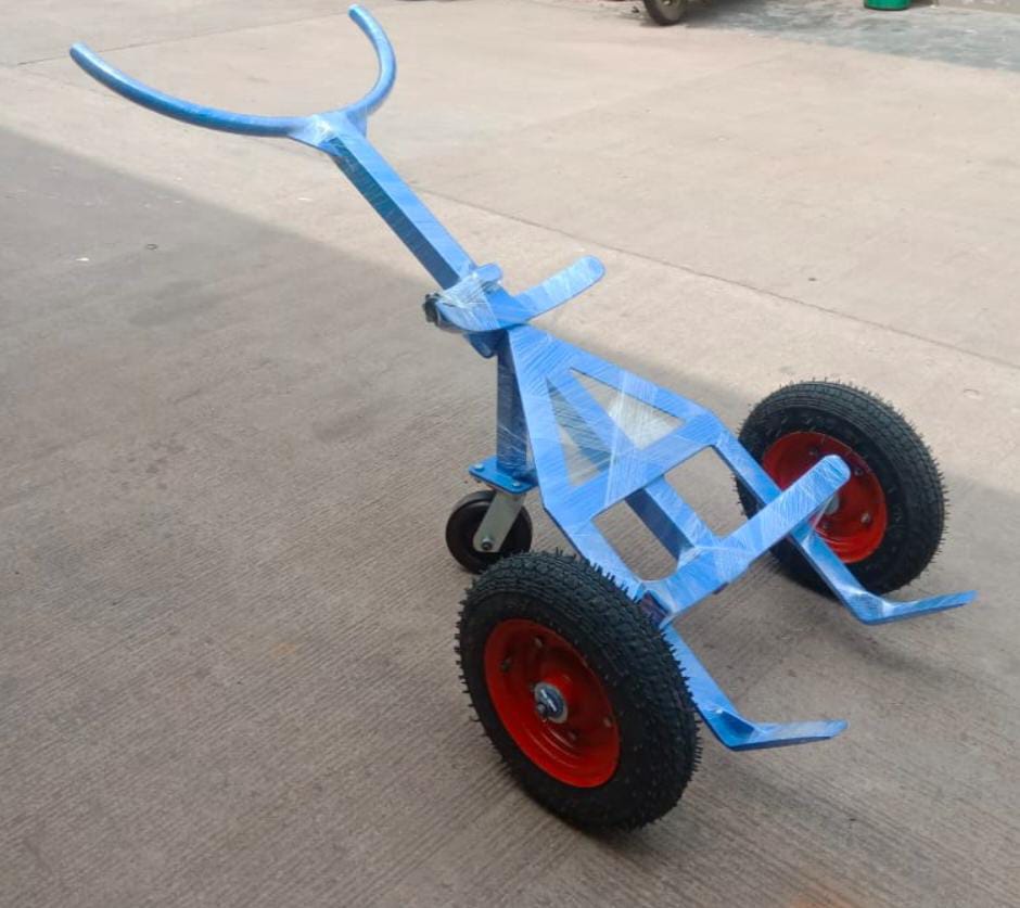 300kg Mild Steel Drum Lifter Trolley - Application: Luggage Handling