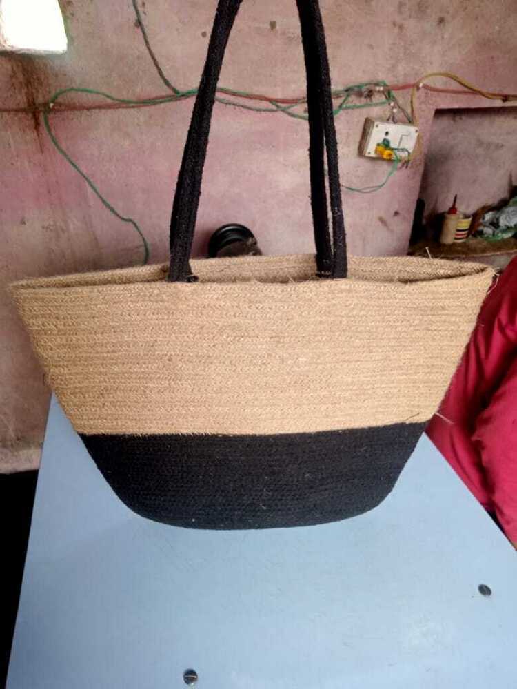 Hand Held Jute Bag - Color: Brown