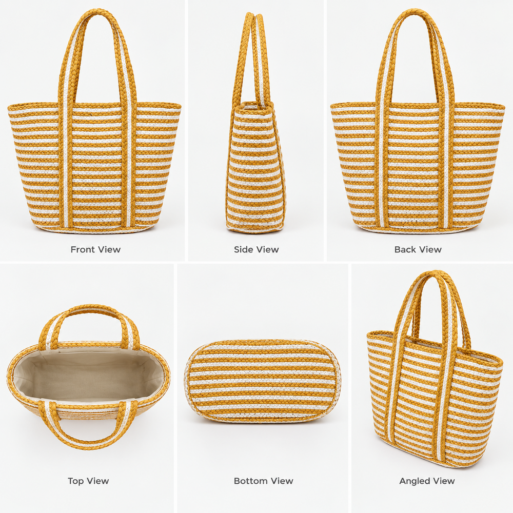 Jute Bags - Color: Yellow