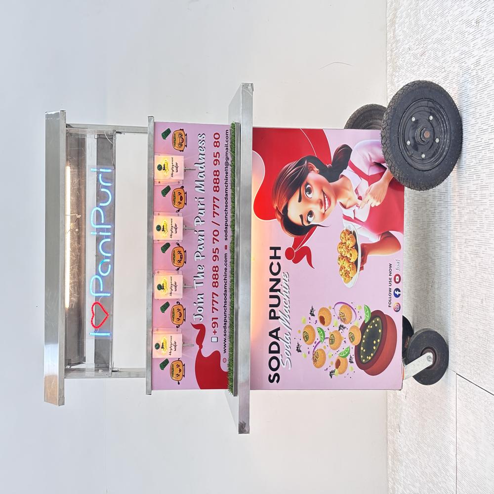 Pani Puri Cart 4 Nozzel - Capacity: 1000 Pcs/Hr