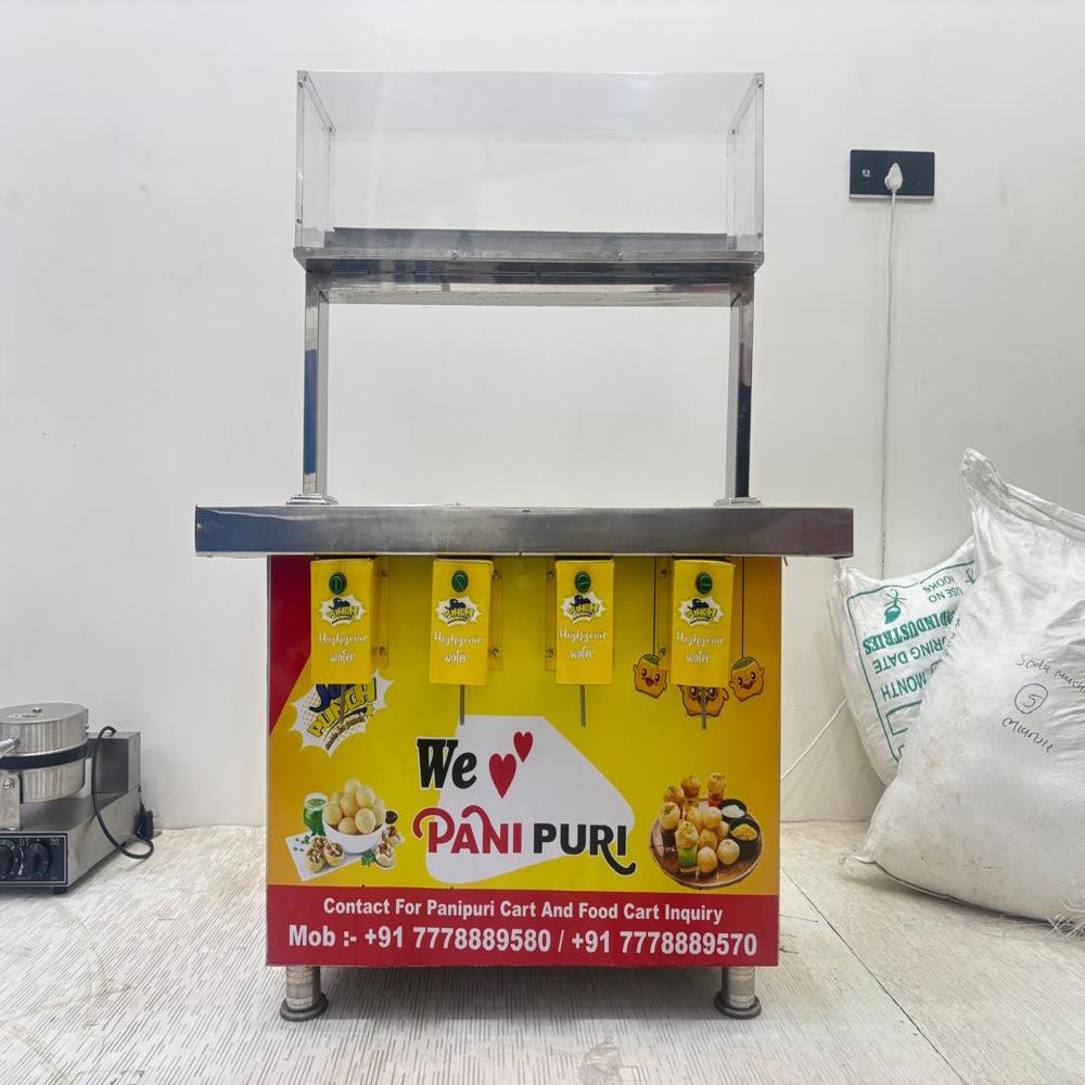 Pani Puri Cart 4 Nozzel