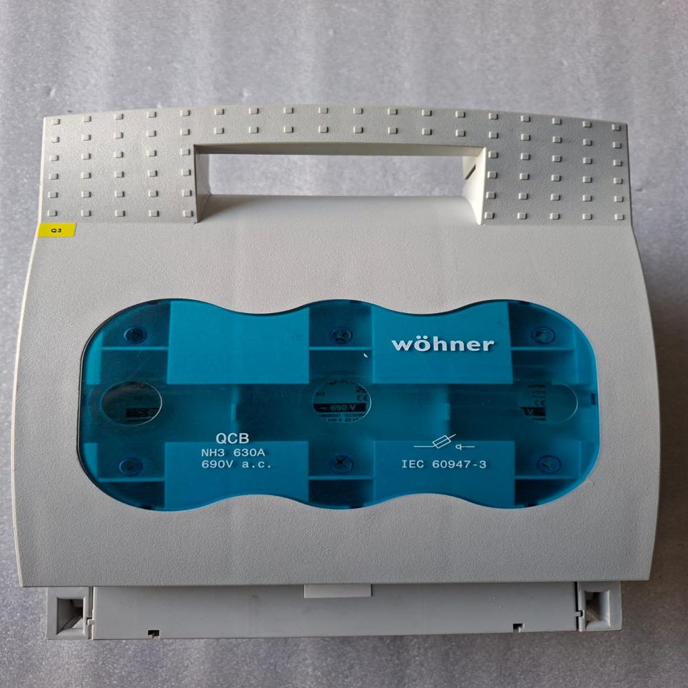 Used Wohner Qcb Nh3 630a Fuse Switch Fuse Disconnector Switch 630a - Frequency: 50/60 Hertz (Hz)