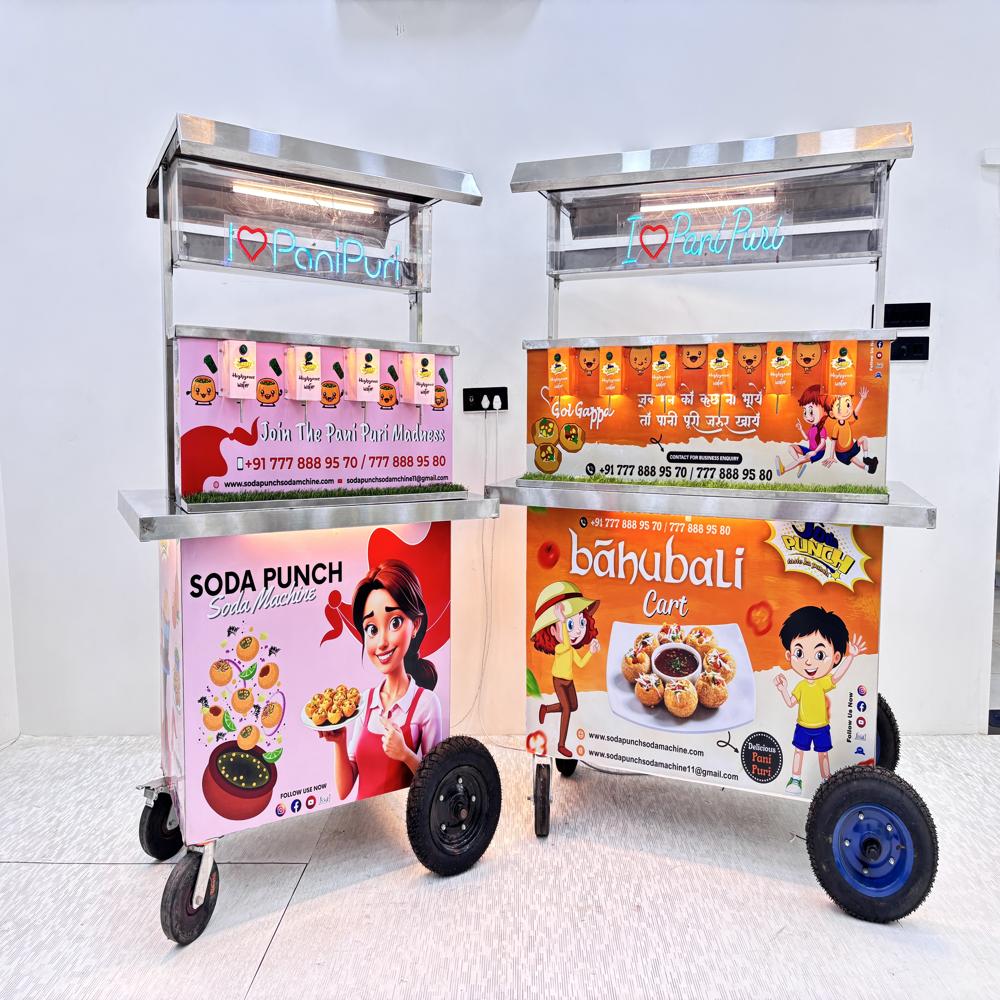 Pani Puri Cart 4 Nozzel - Capacity: 1000 Pcs/hr
