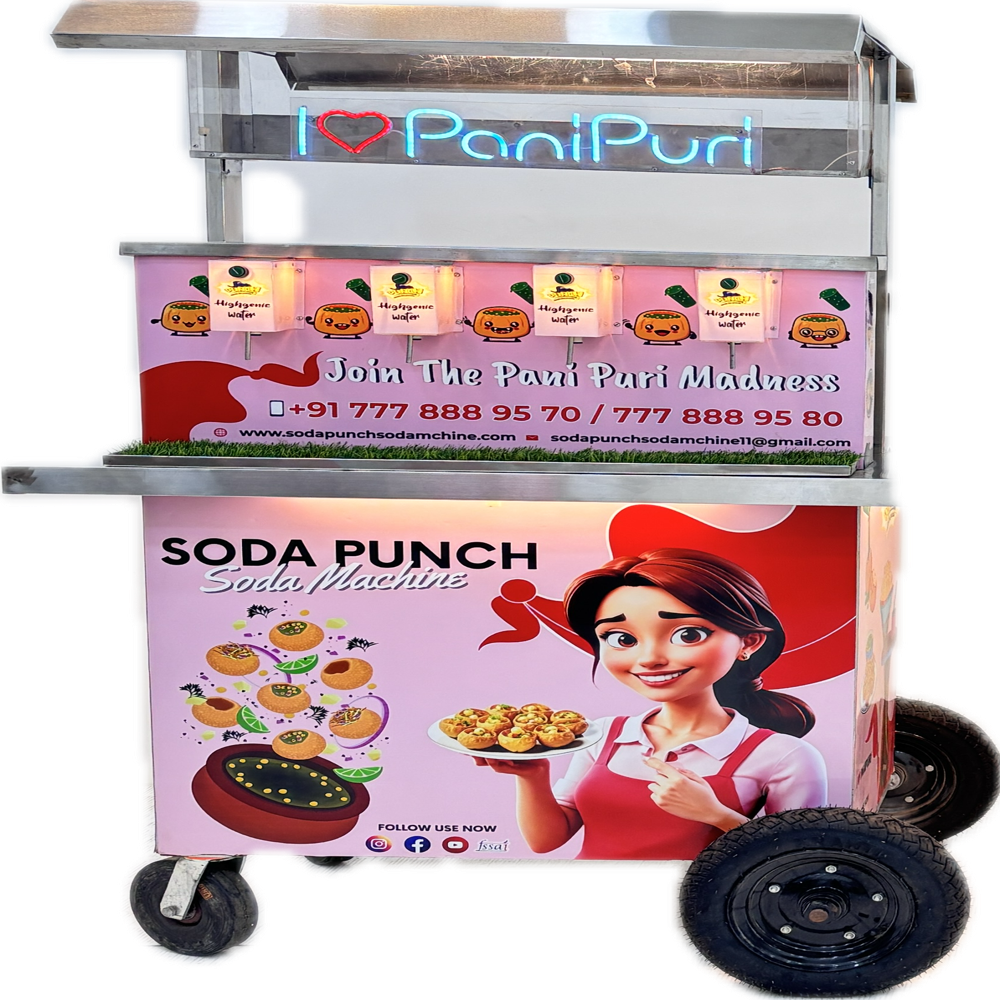 Pani Puri Cart 4 Nozzel